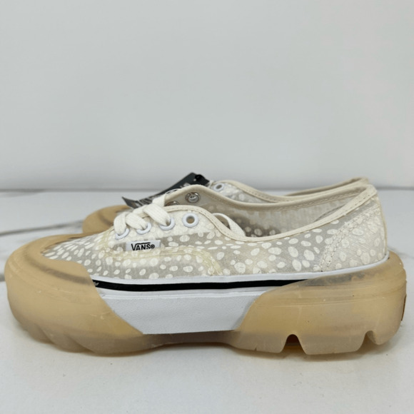 Vans Old Skool Tapered Modular Sneakers Mesh Polka Dot Cream Size 6 - Picture 10 of 14